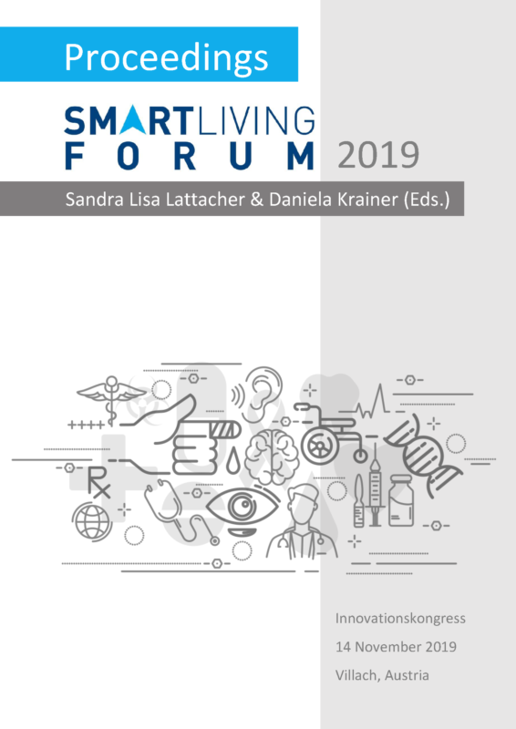 Ansicht Titelseite des Tagungsbandes Smart Living Forum 2019