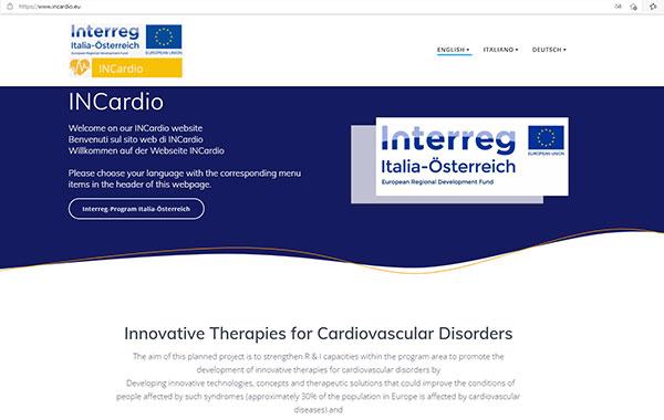 Ausschnitt INCardio-Website