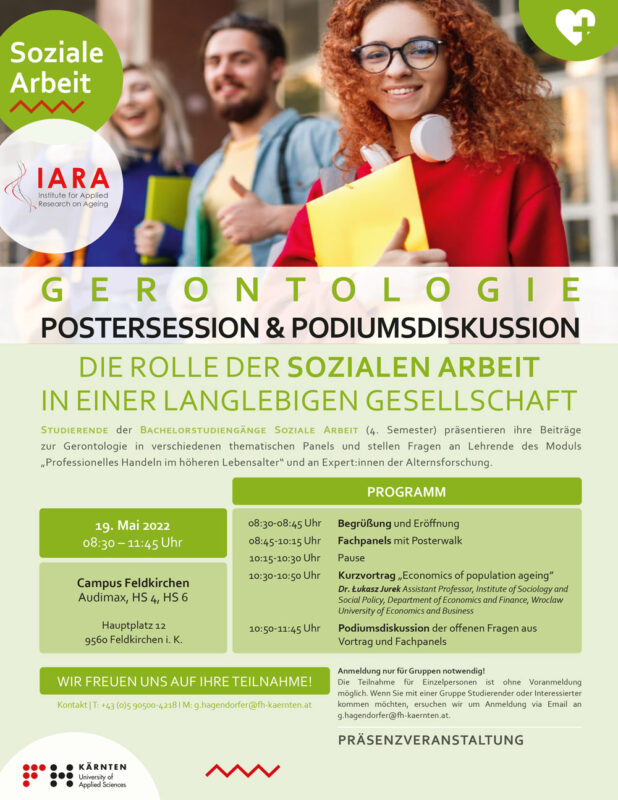 Einladung Veranstaltung Soziale Arbeit & IARA Gerontologie 19052022