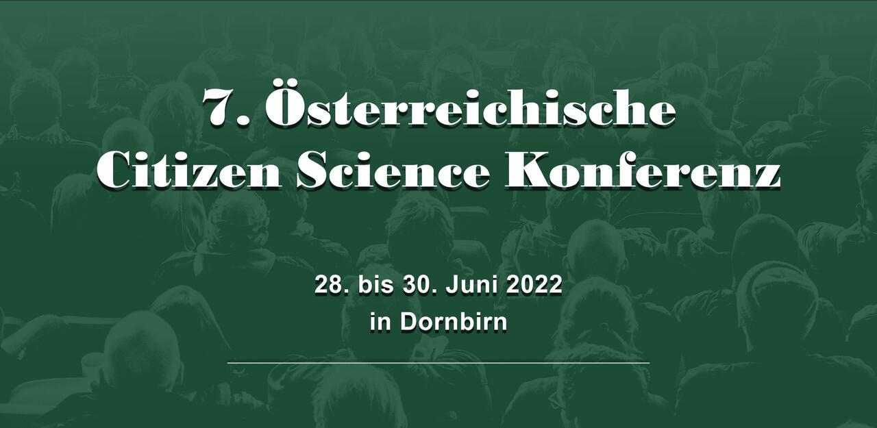 Banner Österr. Citizen Science Konferenz 2022