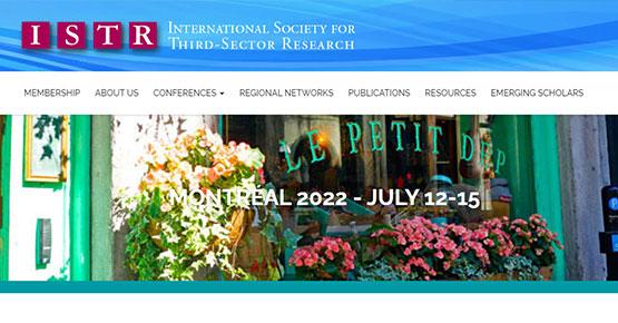 ISTR Conference 2022 Website Snipping