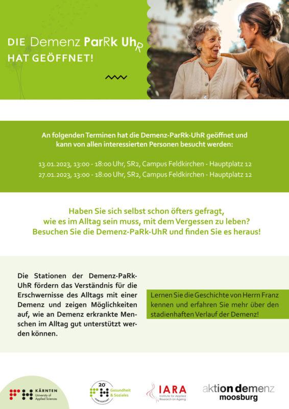 Plakat_Demenz_ParkUhr_A3_2022_Termine-Januar