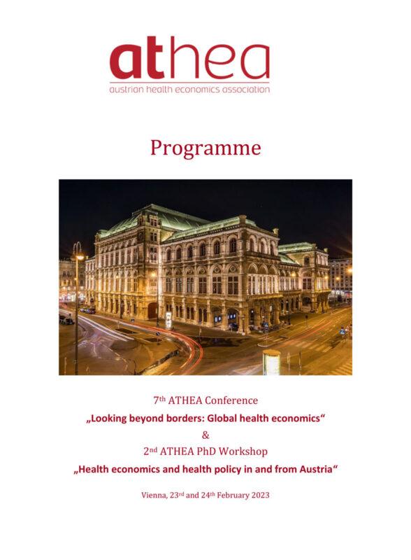Seite 1 ATHEA Conference Programme