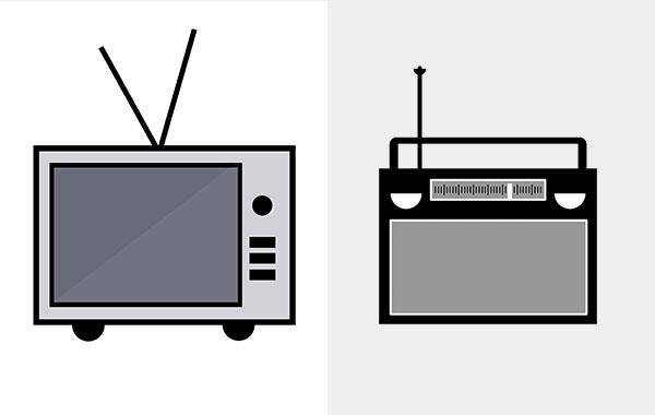 Symbolbild TV- & Radiogerät