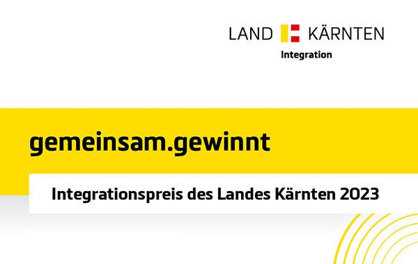 Integrationspreis Land Kärnten 2023 Flyer Ausschnitt