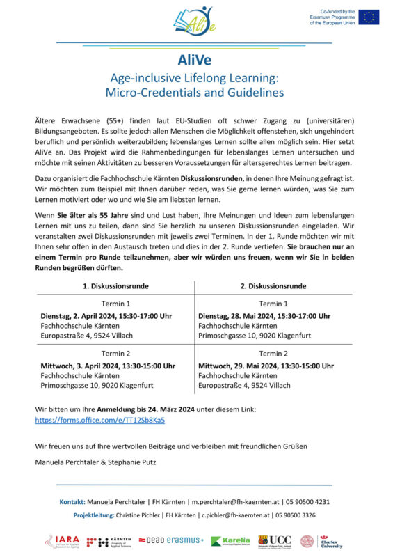 Foto AliVe-Diskussionsrunden 2024