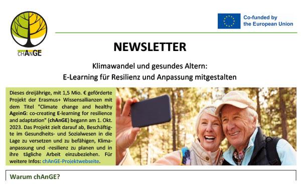 chAnGE-Projekt Teilansicht Newsletter Nr. 1