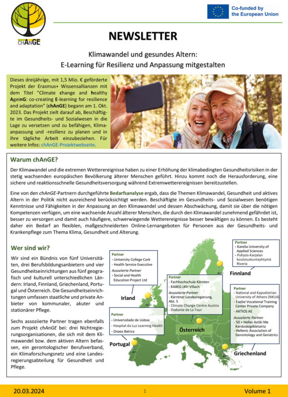 chAnGE-Newsletter Nr. 1 Vorschau Seite 1