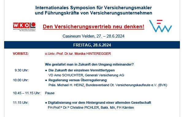Programmausschnitt Maklersymposion Velden 2024