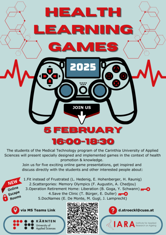 Health Learning Games 2025 Flyer
