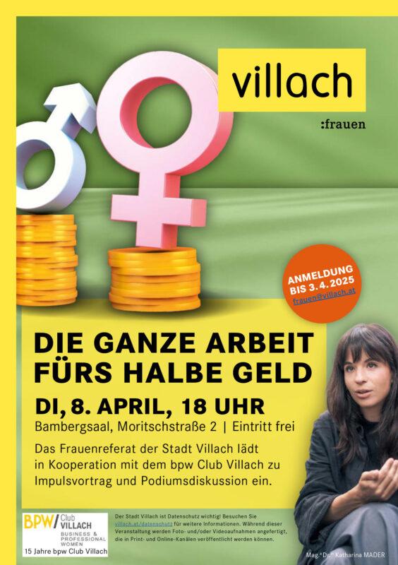 Einladung Equal Pay Day Villach neuer Termin 08.04.2025 Seite 1