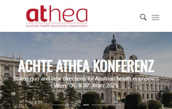 Website ATHEA 2025 Conference Ausschnitt