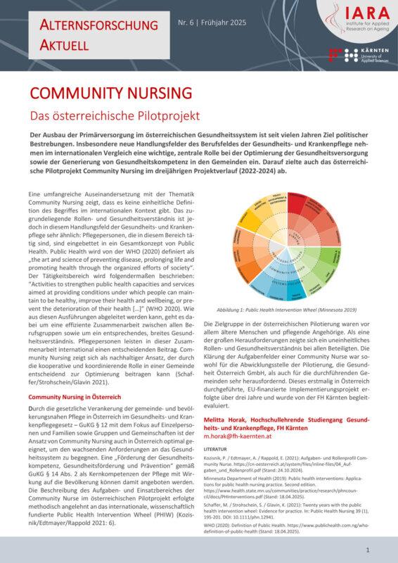 Alternsforschungaktuell Nr 6-2025 / Foto: Seite1