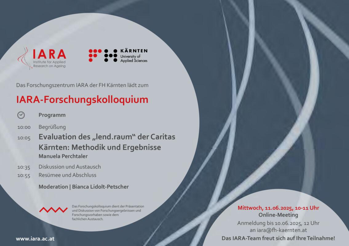 Einladung IARA-Forschungskolloquium 11062025