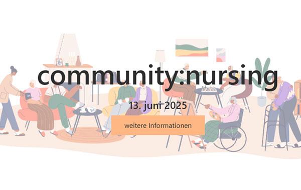 Ausschnitt Website Community Nursing Pflegenetztagung 2025