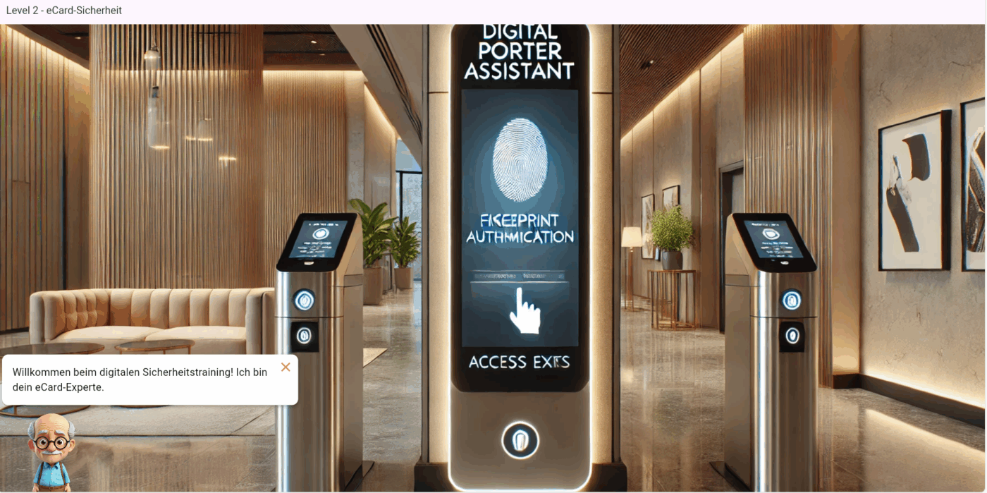 Telehealth Game Online Escape Room Lernspiel