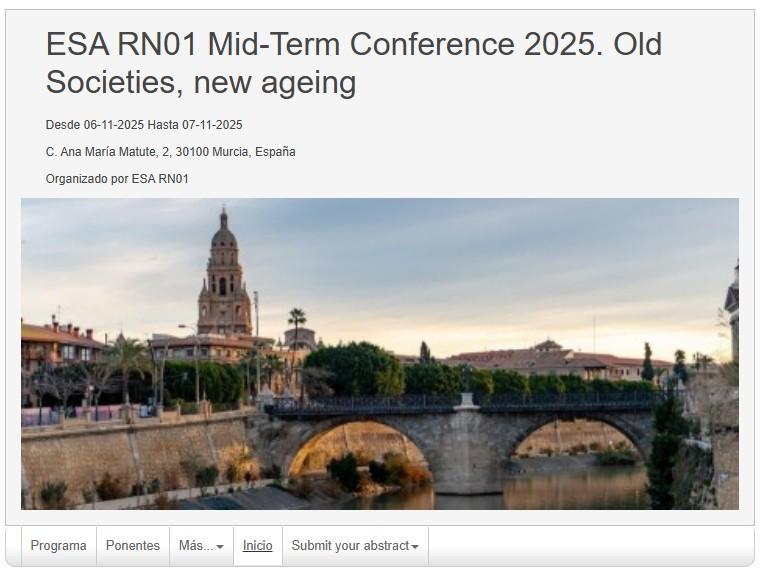 ESA-RN01-Mid-Term-Conference 2025 Ausschnitt ESA-Conference-Website