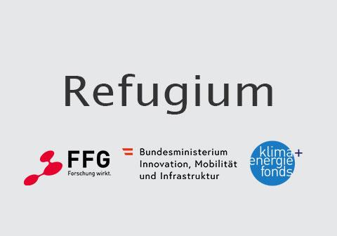 Refugium Vorschaubild mit Logos Fördergeber*innen
