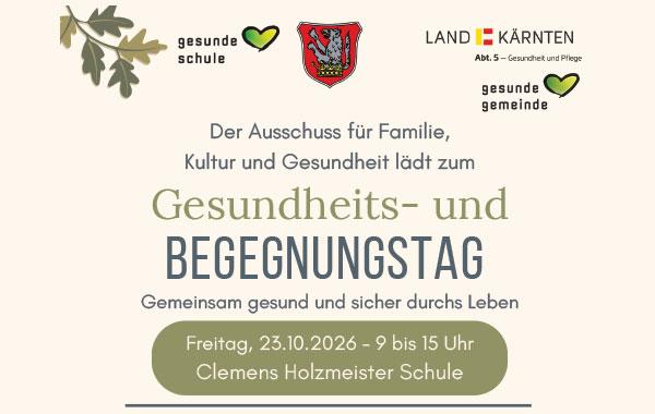 Ausschnitt Flyer Gesundheitstag Grafenstein 23.10.2026